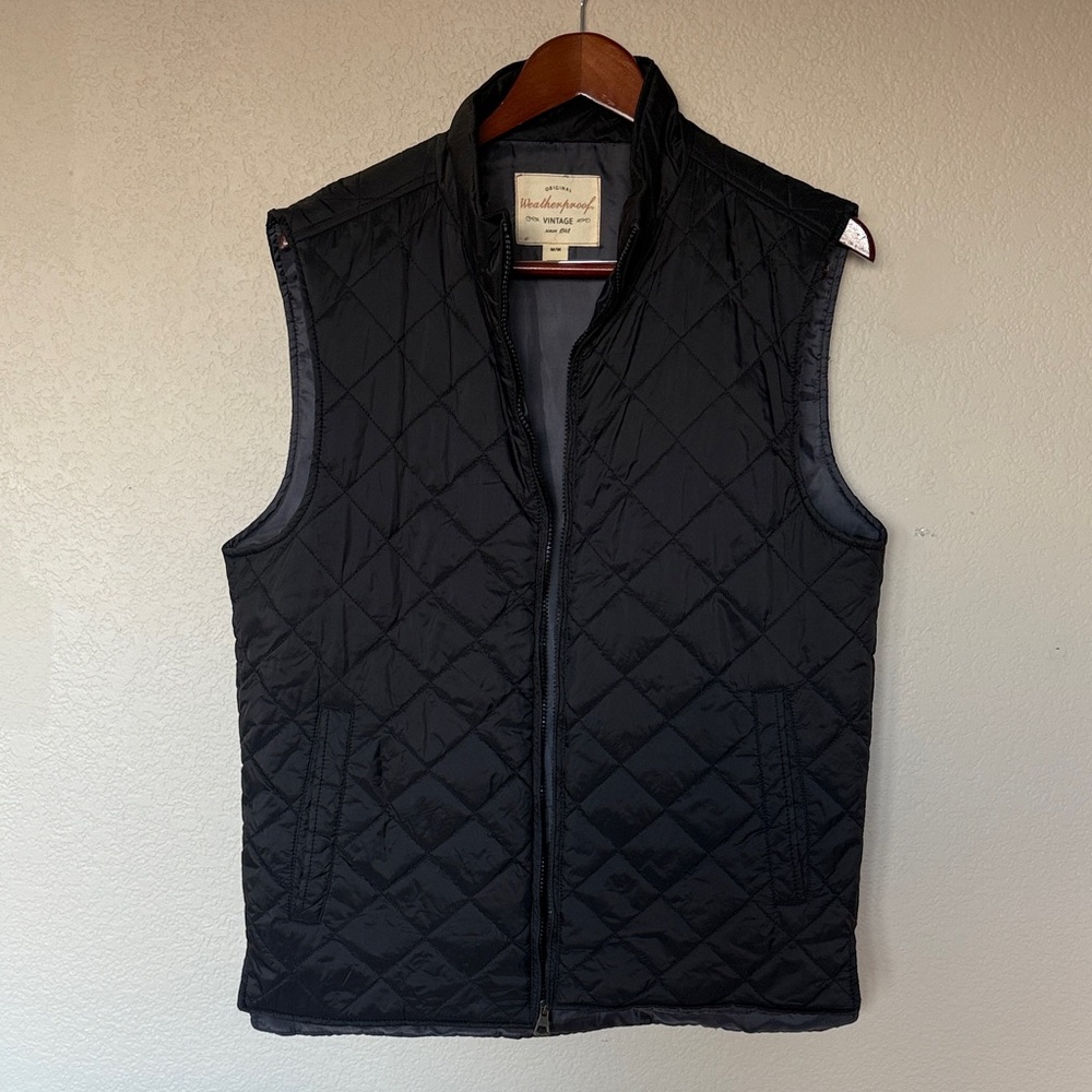 Weatherproof Men's Dark Quilted Vest